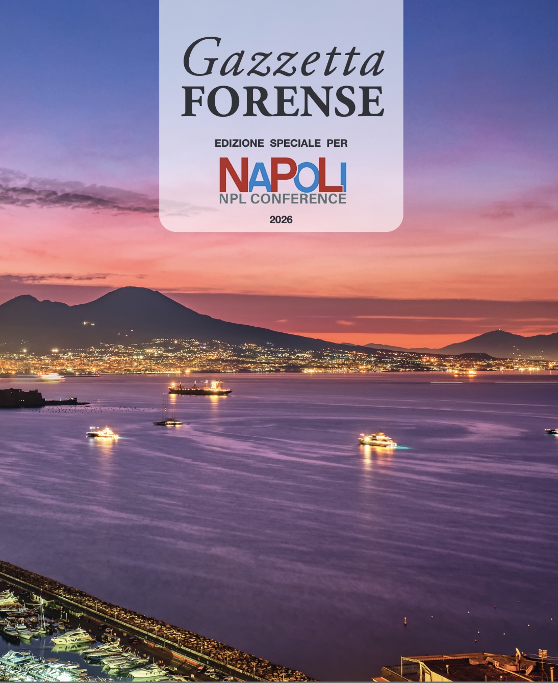 Copertina Gazzetta Forense, Napoli NPL Conference 2026